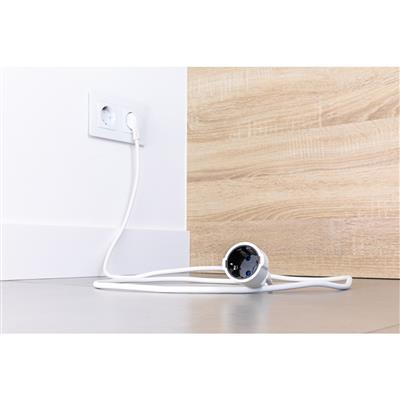 PROLONGADOR CABLE ELECT. 2M 3X1,5MM BLANCO (23201)