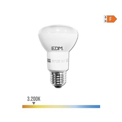 BOMBILLA REFLECTORA LED E27 7W LUZ CALIDA (35477)