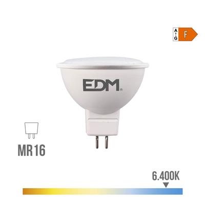 BOMBILLA DICROICA LED MR16 8W LUZ FRIA (98009)
