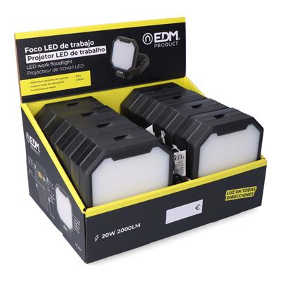 LINTERNA FOCO LED RECARGABLE 20W 2000LM (36107)