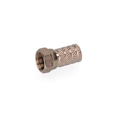 CONECTOR "F" MACHO PARABOLICA METALICO (50015)
