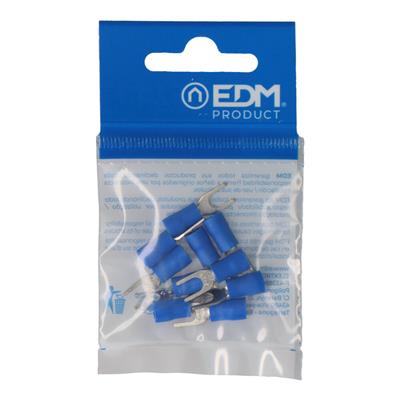 TERMINAL PREAISLADO HORQUILLA PVC (10UD) (E48631)