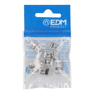 CONECTOR RAP. 2 VIAS RIGIDO BLANCA (10UD) (E63140)