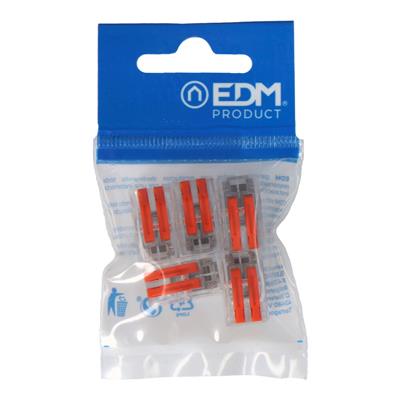 CONECTOR EMPALME 2 TOMAS 0,75A 2,5MM(5UD) (E63130)