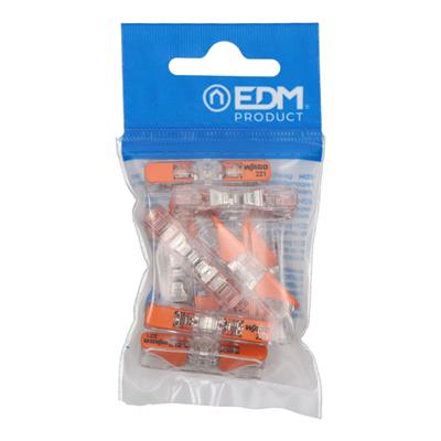 CONECTOR RAP.EN LINEA+PALANCA 2 VIAS 10UD (E63136)