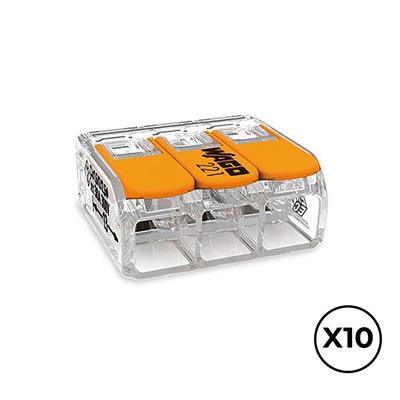 CONECTOR RAP.PALANCA 3 VIAS 41A (10UD) (E63138)