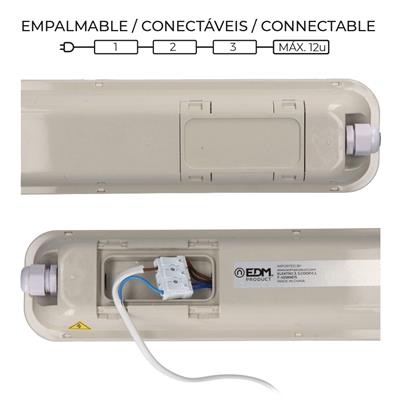 REGLETA ESTANCA LED 36W 6500K LUZ FRIA 118CM(31411