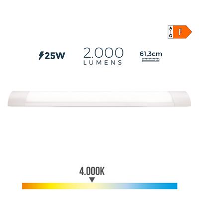 REGLETA LED 25W LUZ DIA 61.3X3X12CM  (31690)