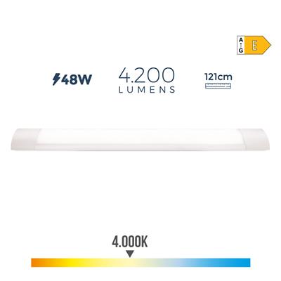 REGLETA LED 48W LUZ DIA 121,3X3,1X12CM (31691)