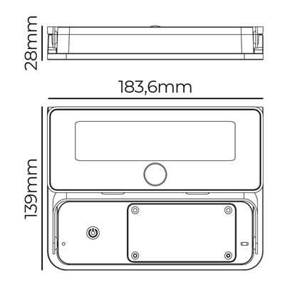 APLIQUE SOLAR 12W 1.600LM (31821)