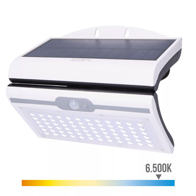 APLIQUE SOLAR 6W 430LM C/SENSOR  BLANCO (31848)