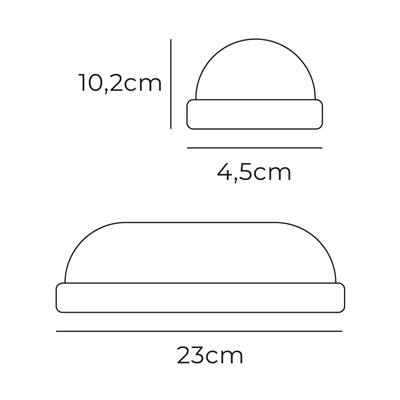 APLIQUE OVAL LED 18W 6400K 10,2X4,5X23CM  (32405)