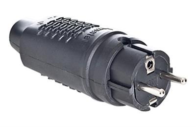 CLAVIJA AEREA SCHUKO GOMA 250V 16A IP44 (1107)