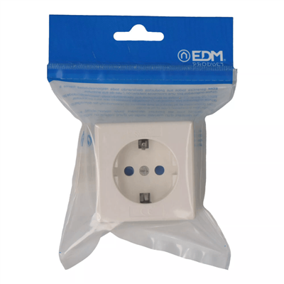 BASE TIPO F SUPERFICIE CUADRADA BLANCA (E41201)