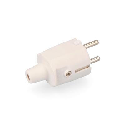 CLAVIJA GOMA 250V IP44 4,8MM. BLANCA (E42001)