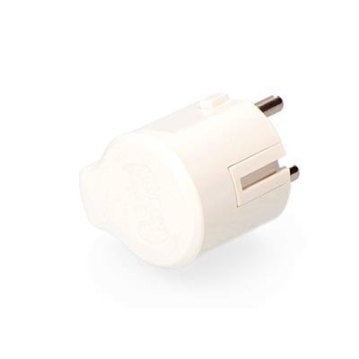CLAVIJA 2P+T, 16A 250V SALIDA 90° BLANCA (R40006)