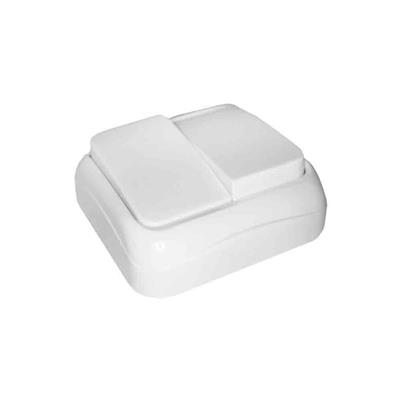 DOBLE INTERRUPTOR SUPERF."SPA" 77X77X30MM (43156)