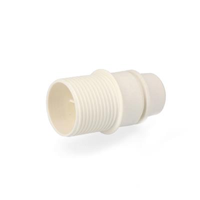 PORTALAMPARAS E-14 SEMI-ROSCADO BLANCO (R44045)