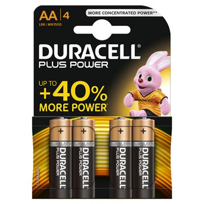 PILA ALCALINA DURACELL LR06/AA/MN1500 1,5V (4UDS)