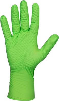GUANTE NITRILO DESECHABLE VERDE T-M CUBO (150 UDS)