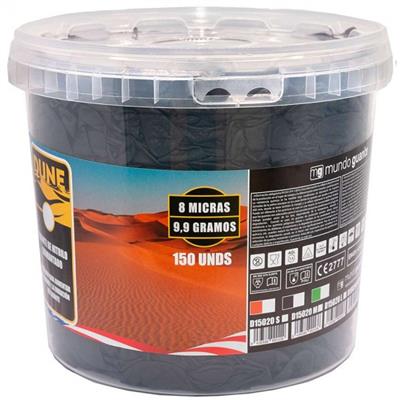 GUANTE NITRILO DESECHABLE NEGRO T-L CUBO (150 UDS)