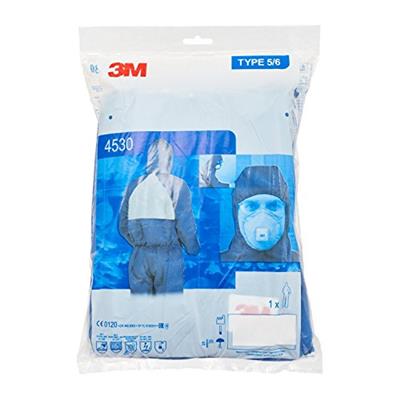 3M BUZO DESECHABLE P4530 T-L AZUL