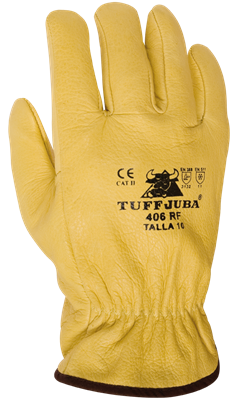JUBA GUANTE H406RF PIEL VACUNO CON FORRO T-9