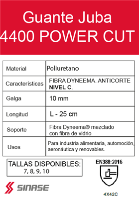 JUBA GUANTE 4400 T-10