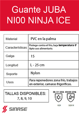 JUBA GUANTE NI00 ICE T-7