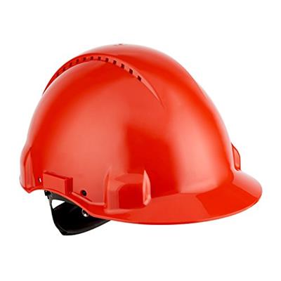 3M CASCO G3000NR RULETA VENTILADO ROJO