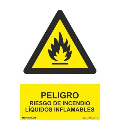 SEÑAL PELIGRO INCEND. LIQ. INFLAMABL 21X30 RD30018