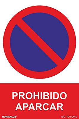 CARTEL PVC PROHIBIDO APARCAR 21X30CM RD40040