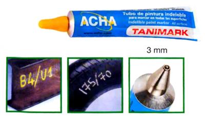 ROTULADOR PERMANENTE TANIMARK BLANCO (45-430)