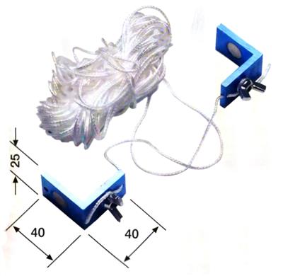 ANGULAR MAGNETICO 40X40MM CORDEL 15M (55-688D)