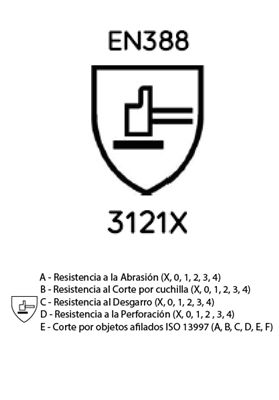 GUANTE MAPA INDUSTRIAL NARANJA 299 T-8