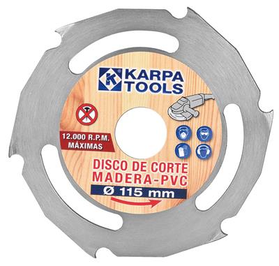 DISCO AMOLADORA CORTE MADERA Ø115MM 6Z (06581)