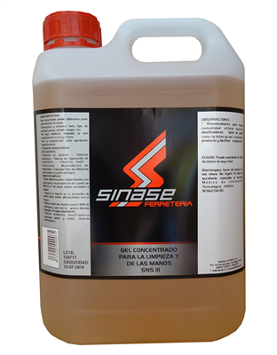 SINASE GEL LAVAMANOS SNS-111 25L (1053)