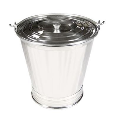CUBO INOX. CONICO C/TAPA 9L 270X290MM (33061)