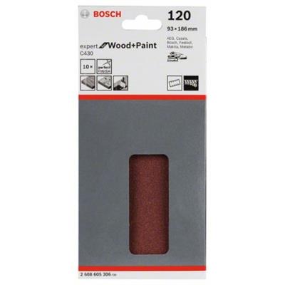 BOSCH 2.608.605.306 LIJA 93X186MM G120 (10UDS)
