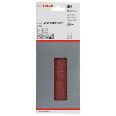BOSCH 2.608.605.296 LIJA 93X230MM G80 (10UDS)