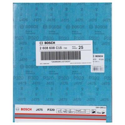 BOSCH 2.608.608.C15 LIJA METAL 230X280MM G320 HOJA