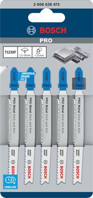 BOSCH 2.608.638.473 HOJAS CALADORA T123XPRO (5UDS)