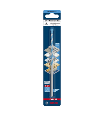 BOSCH 2.608.900.612 BROCA MULTIMATERIAL Ø6X90MM