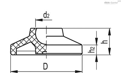 EG BASE PIE NIVELACION Ø50 LS.A-32-14 (340125)