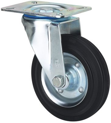 RUEDA ALEX 2-0231 Ø160MM GIRAT. 180KG GOMA