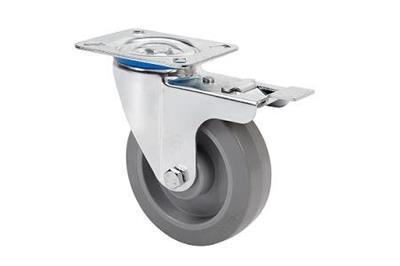 RUEDA ALEX 2-3753 Ø80MM GIRAT. FRENO 120KG GOMA GR