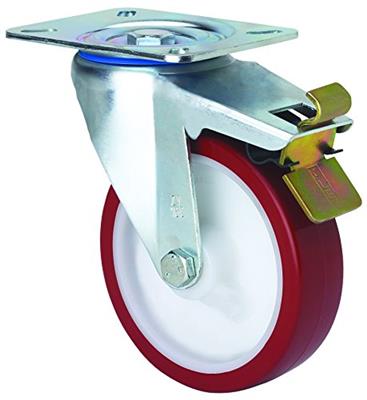 RUEDA ALEX 2-2366 Ø80MM GIRAT. FRENO 100KG PU