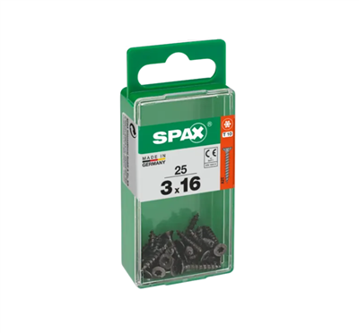 TORNILLO SPAX CP 3,0X16 NEGRO T10 TR (PQTE 25uds)