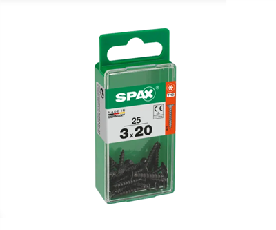 TORNILLO SPAX CP 3,0X20 NEGRO T10 TR (PQTE 25uds)