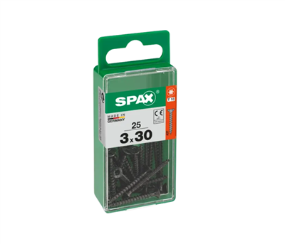 TORNILLO SPAX CP 3,0X30 NEGRO T10 TR (PQTE 25uds)